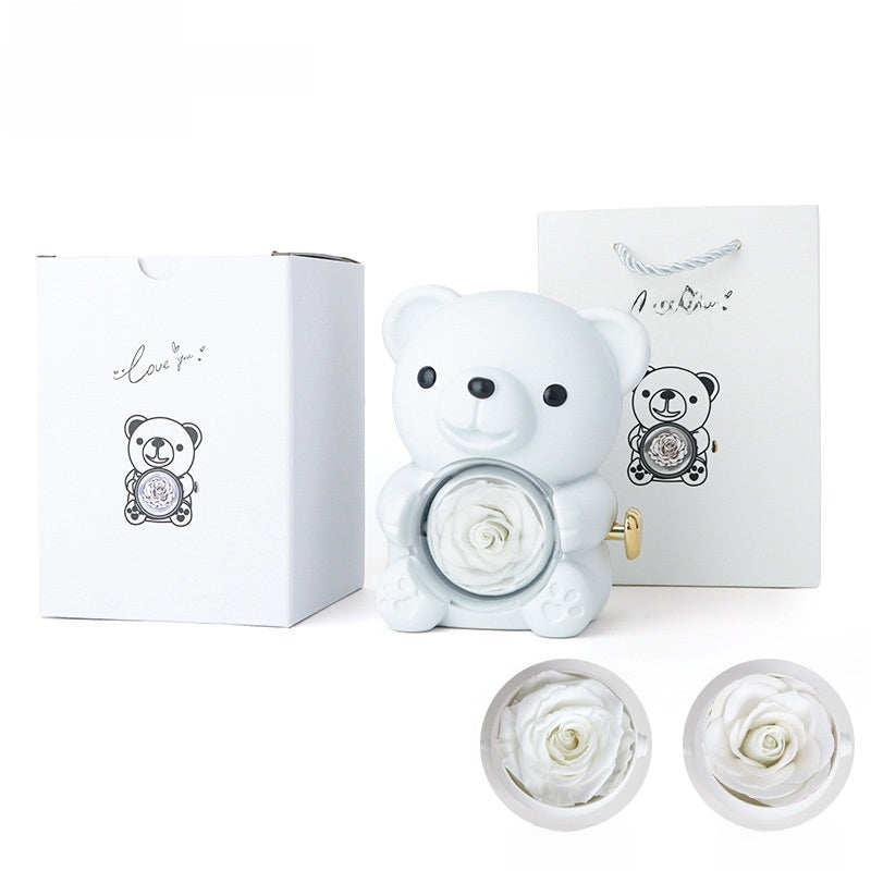 EternalPetals™ Rose Bear Box