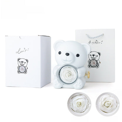 EternalPetals™ Rose Bear Box