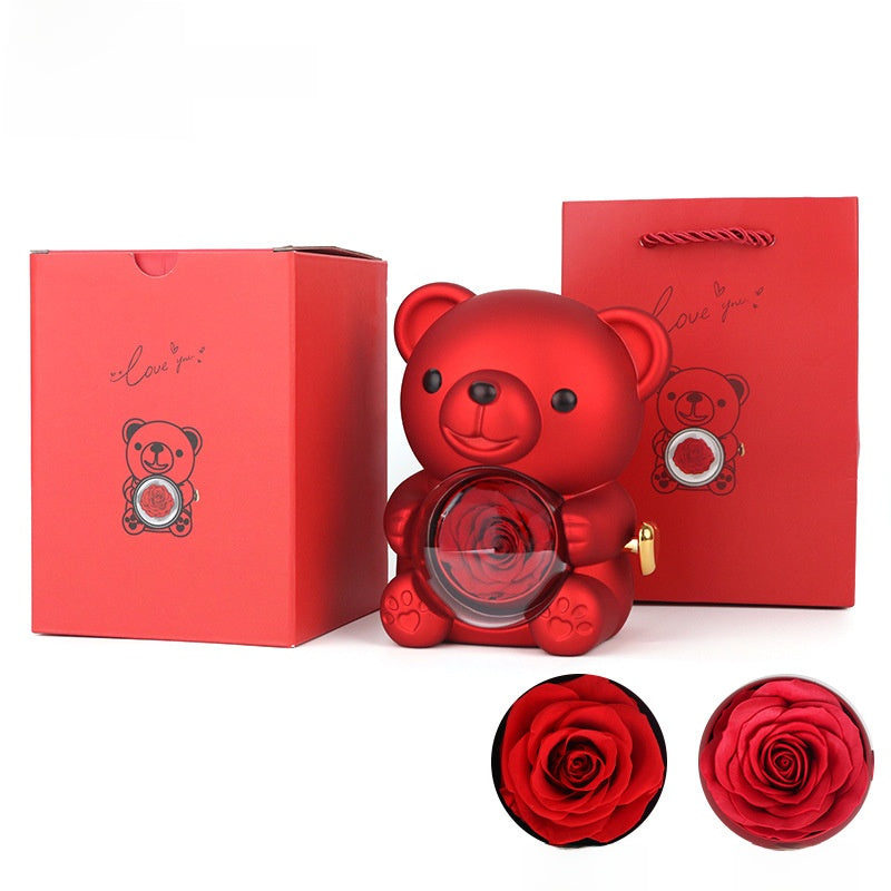 EternalPetals™ Rose Bear Box