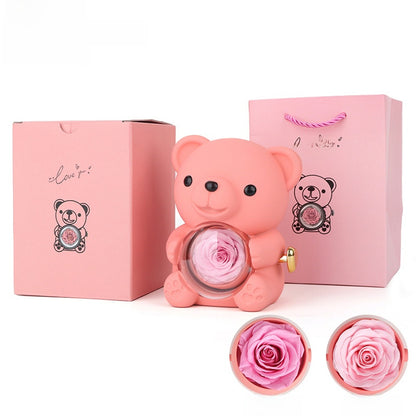 EternalPetals™ Rose Bear Box